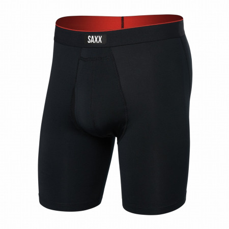 Boxershorts Saxx Multi-Sport Mesh Long Boxer Brief Fly schwarz Black