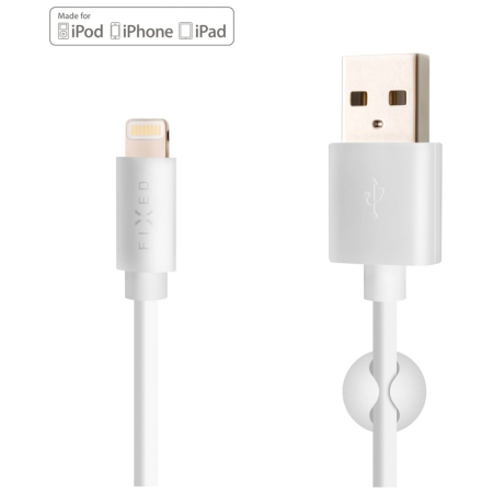 Lade- und Datenkabel FIXED Datový a nabíjecí kabel FIXED USB/Lightning weiß bílá