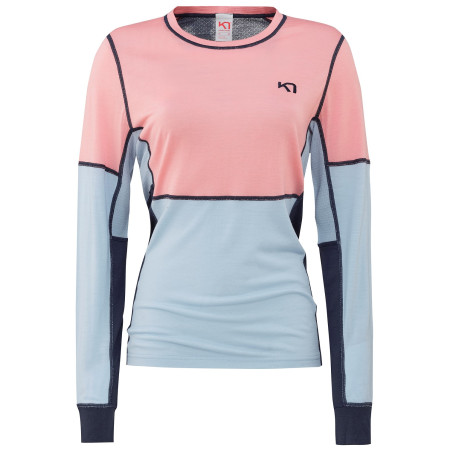 Damen-T-Shirt Kari Traa Lam Ls blau/rosa Misty
