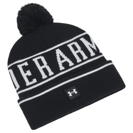 Mütze Under Armour M Halftime Pom Beanie schwarz BLK