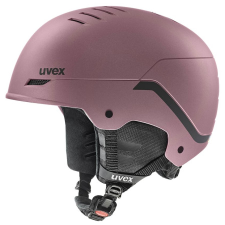 Skihelm Uvex Wanted lila bramble - black stripes mat