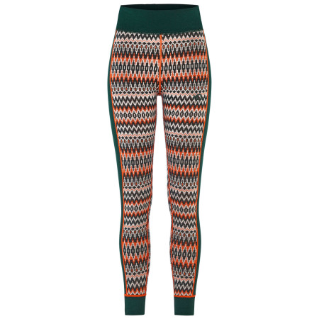Damen-Leggings Kari Traa Silja Pant grün/orange Pine