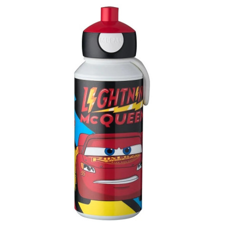 Kindertrinkflasche Mepal Campus 400 ml Cars Go weiß/rot