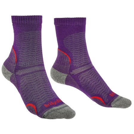 Damensocken Bridgedale Hike UL T2 MP Crew Women's lila Purple