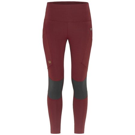 Damen-Leggings Fjällräven Abisko Trekking Tights Pro W rot Pomegranate Red-Iron Grey