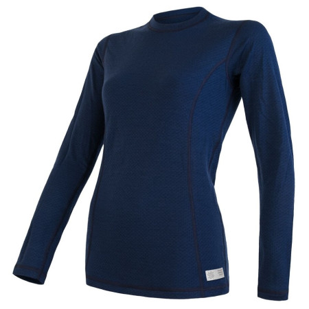 Damen-Funktionsshirt mit langen Ärmeln Sensor Merino DF dunkelblau deep blue