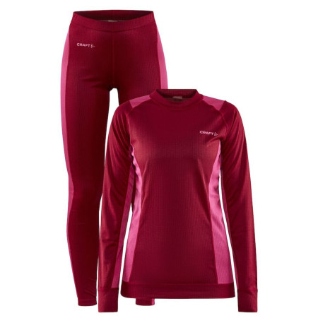 Damen Funktionsset Craft Core Dry Baselayer rot/rosa MachineFame