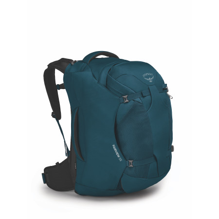 Reisetasche Osprey Fairview 55 schwarz/blau night jungle blue