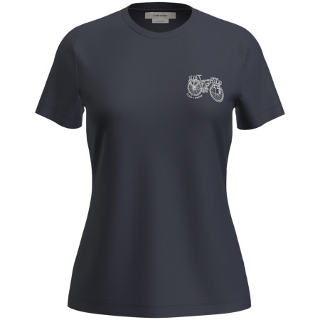 Damen-Funktionsshirt Icebreaker W Mer 150 Tech Lite SS Tee Adventure Rid dunkelblau Midnight Navy