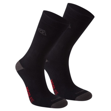 Socken Craghoppers NosiLife Twin Pck Socks schwarz/grau Blk/DkLead