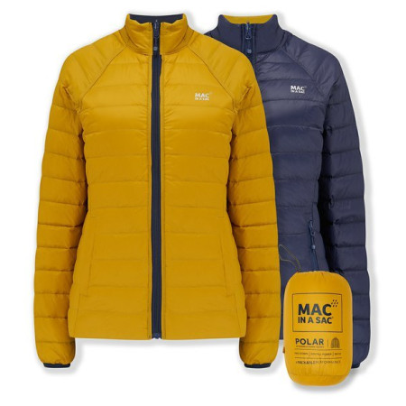 Damen Daunenjacke MAC IN A SAC Ladies Reversible Polar Jacket (Sack) blau/gelb Navy/Mustard
