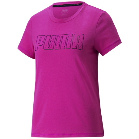 Damen-T-Shirt Puma Stardust Crystalline Short Sleeve Tee rosa pink