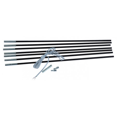 Segmenten-Set Rockland Tent Poles ROD - 6 x 60 cm schwarz black