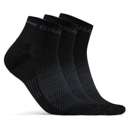 Socken Craft Core Dry Mid 3-Pack schwarz Black