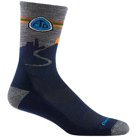 Herrensocken Darn Tough Cdt Micro Crew Lightweight With Cushion blau eclipse