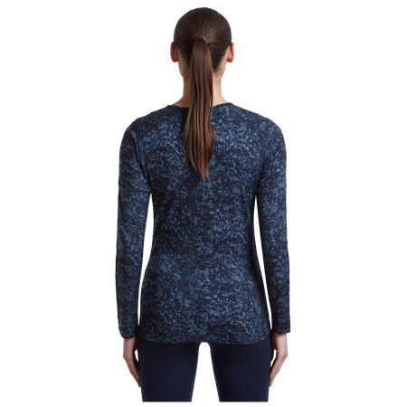 Damen-Funktionsshirt Icebreaker Women M 200 Oasis LS Crewe Moss BloomAOP