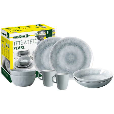 Geschirrset Brunner Set tête-à-tête Pearl 8 pcs
