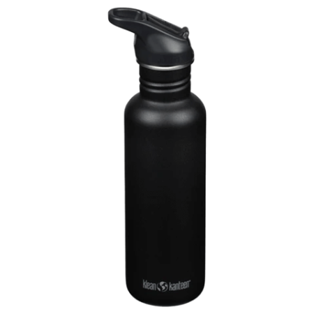 Edelstahlflasche Klean Kanteen Classic 27oz (w/Flip Seal Sport) schwarz Black