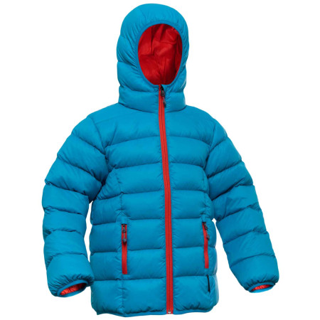 Daunenjacke Warmpeace Chip blau/orange Ocean/Orange