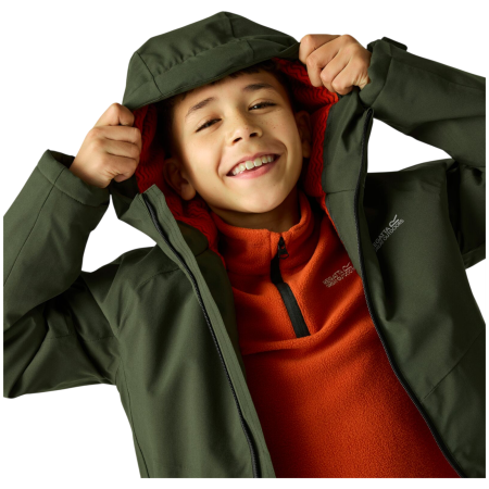 Kinder Winterjacke Regatta Hillain Warm Lined Dark Khaki
