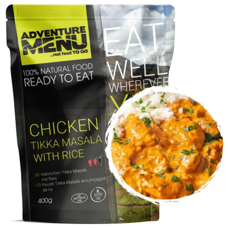 Fertigessen Adventure Menu Hühnchen-Tikka-Masala mit Reis 400 g