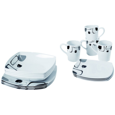 Geschirrset Brunner Melamine Set Enigma