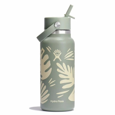 Thermoflasche Hydro Flask Wide Flex Straw Cap 32 oz hellgrün/dunkelgrün botanical