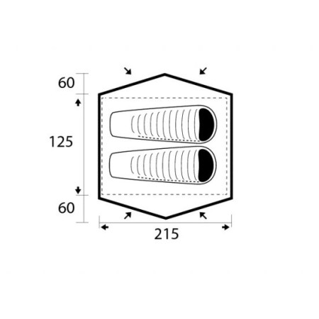 Zelt Trimm Pioneer DSL - orange