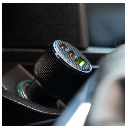 Adapter Swissten Car Charger 2x USB-C PD + USB-A, 95 W + cabel USB-C / USB-C, 1 m