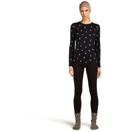 Damen-Funktionsshirt Icebreaker Women Merino 200 Oasis LS Crewe Snow Day