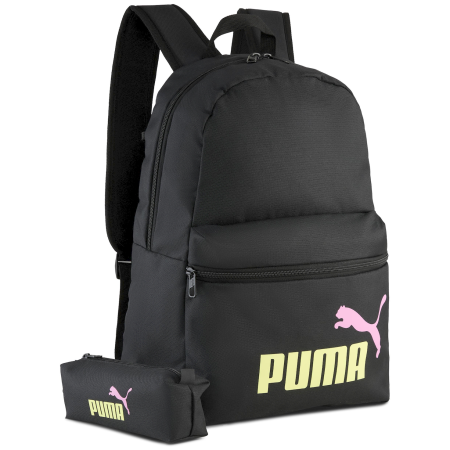Urban-Rucksack Puma Phase Backpack Set schwarz/gelb PUMA Black-Fizzy Light