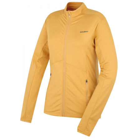 Damen-Sweatshirt Husky Tarp Zip L gelb lt. yellow