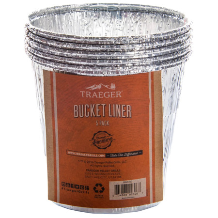 Erweiterung für Grill Traeger BUCKET LINER 5 PACK silber