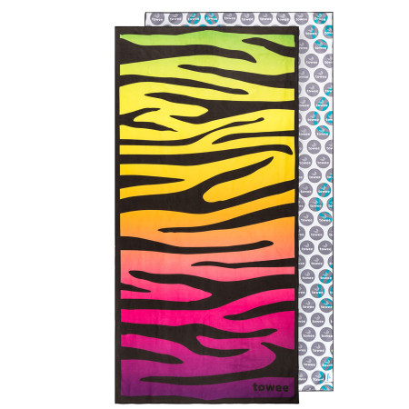Schnelltrocknendes Handtuch Towee Zebra 70x140 cm mix1 Ribs