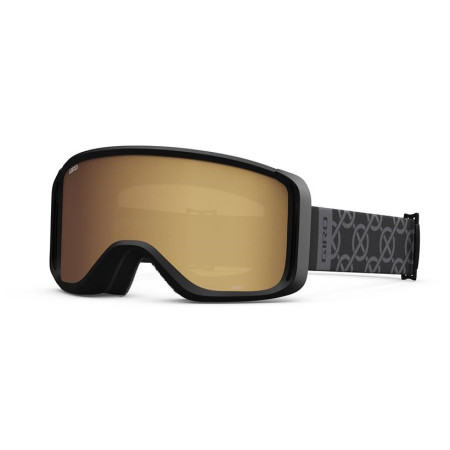 Damen Ski-Brille Giro Sagen W schwarz Black Monogram Amber Gold/Yellow