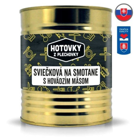 Fertigessen Hotovky z plechovky Lendenbraten in Rahmsoße 800g