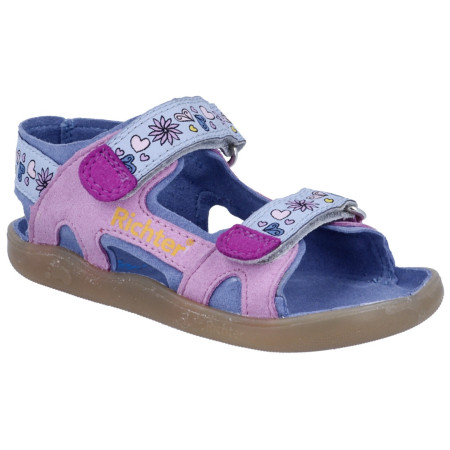 Kindersandalen Richter Lucky Cameo/Pink/Flieder blau/rosa cameo/pink/flieder