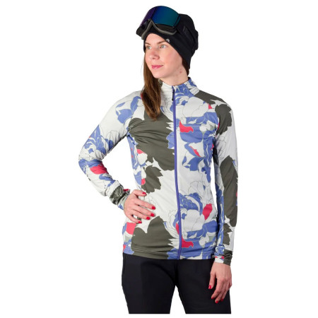 Damen Funktions-Sweatshirt Northfinder Tiara beige/grün multicolorprint