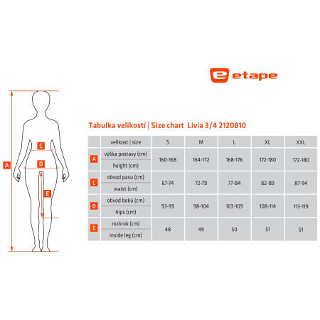 Damen-Radlerhose Etape Livia 3/4