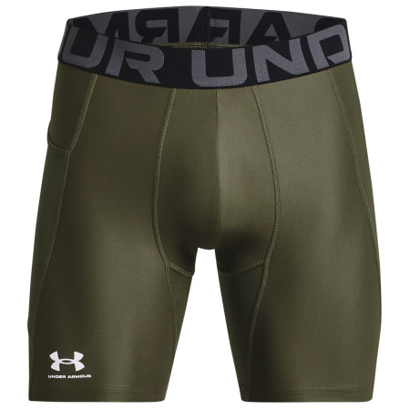 Herren funktionelle Boxershorts Under Armour HG Armour Shorts dunkelgrün MarineODGreen/White