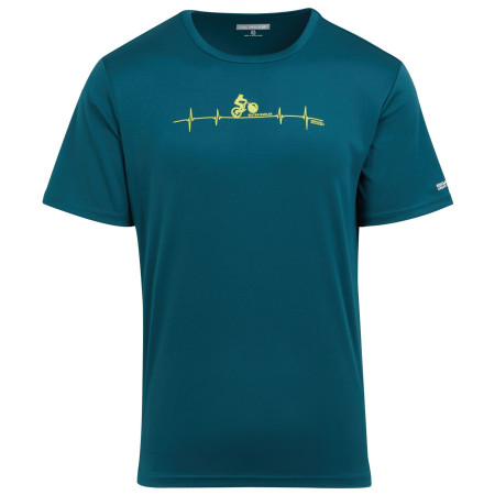 Herren-T-Shirt Regatta Fingal Slogan III blau/grün Moroccan Blu