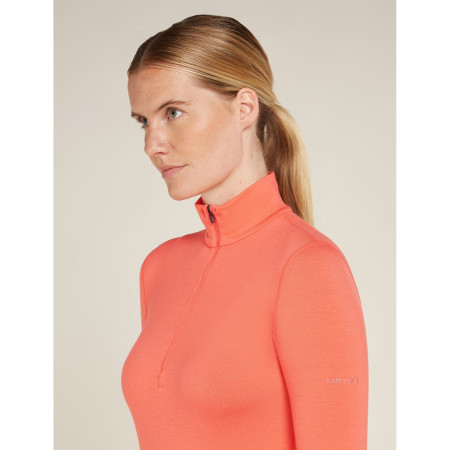 Damen-T-Shirt Icebreaker W Mer Core Heavyweight LS Half Z