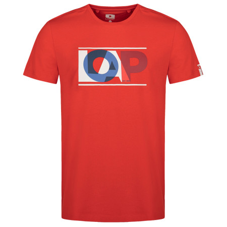 Herren T-Shirt Loap Albertto rot Fiery Red | White