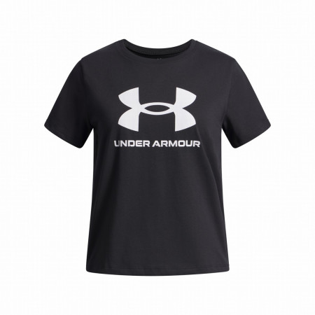 Kinder-T-Shirt Under Armour BIG LOGO SS-BLK schwarz/weiß Black