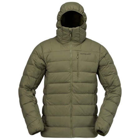 Herren-Daunenjacke Norrona femund down700 Zip Hood olivenfarbe Olive Night