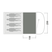 Zeltteppich Outwell Cozy Carpet Sky 4