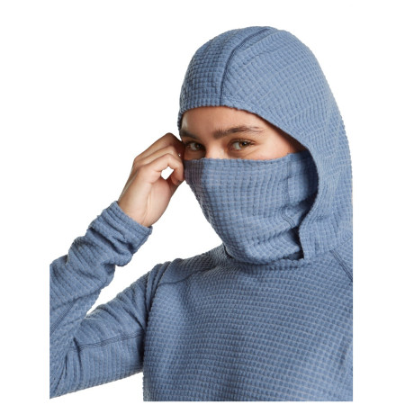 Damen-Sweatshirt Icebreaker Wom Mer 400 RealFleece Grid Pulover Hood