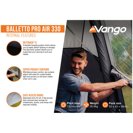 Vorzelt Vango Balletto Pro Air 330