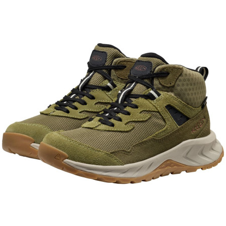 Kinderschuhe Keen Hightrail Mid Wp Youth Dark Olive