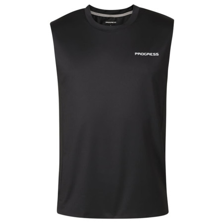 Herren Unterhemd Progress Driver Singlet schwarz